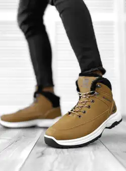 Bocanci barbati imblaniti camel C632 A21-4