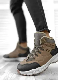 Bocanci barbati imblaniti maro M2204 A26-4