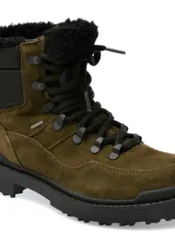 Bocanci GEOX kaki, D36UPD, din piele intoarsa