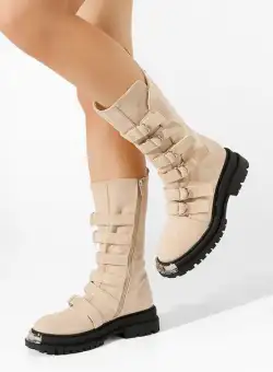 Bocanci inalti dama Lunia bej