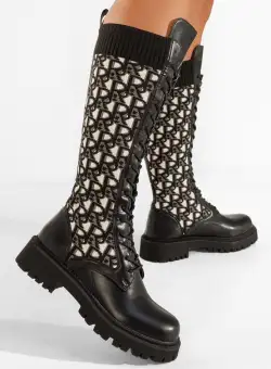 Bocanci inalti dama negri Caberra V2