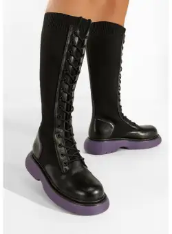 Bocanci inalti dama negri Novara V2