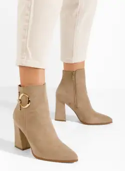 Botine elegante Avirona kaki