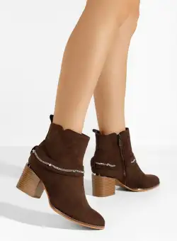 Botine elegante Katilea maro