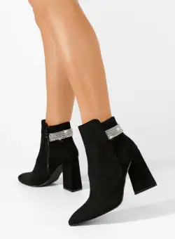Botine elegante Zanila negre