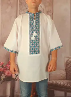 Camasa Traditionala cusuta manual Dinu 8