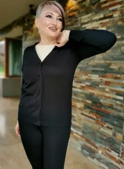 Cardigan 53 negru Magnetic