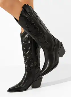 Cizme cowboy dama Adonia negre