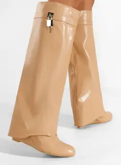 Cizme cu platforma Voladila bej