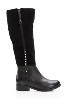 Cizme dama din piele naturala - 392 negru