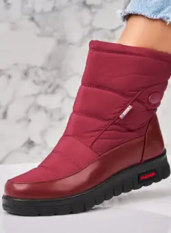 Cizme Dama Imblanite Bordo din Fas Jamaela