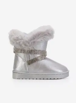 Cizme fete Catamarcia argintii