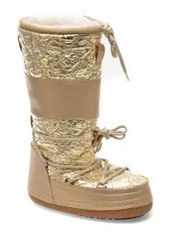 Cizme GRYXX aurii, RB010, din piele ecologica