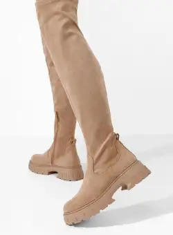 Cizme lungi peste genunchi Harra kaki