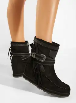 Cizme mocc Desara negre