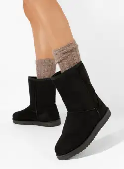 Cizme tip ugg Ozira negre