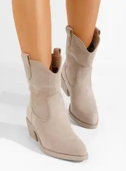 Cizme western dama Zaryna bej