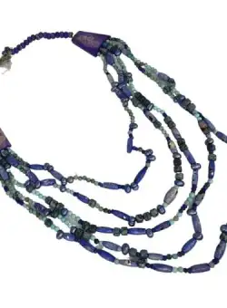 Colier margele dama mov