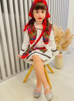 Costum Traditional Fetite 0-12 luni