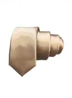 Cravata uni 5 cm bej Massimo Clessi