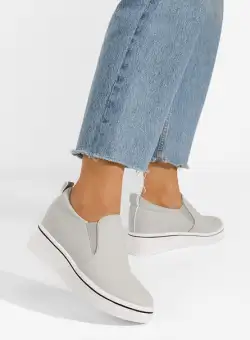 Espadrile cu platforma ascunsa Tasa gri