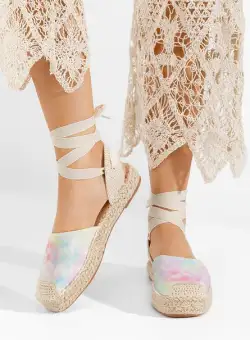 Espadrile cu snur Pamera multicolore