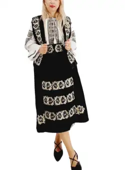 Fote cu broderie traditionala din catifea Carmen