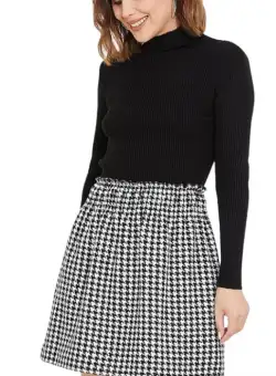 Fusta mini cu model carouri