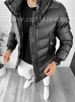 Geaca barbati neagra de iarna 8081 64-1*