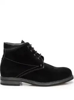 Ghete casual din piele intoarsa pentru barbati - 917 negru