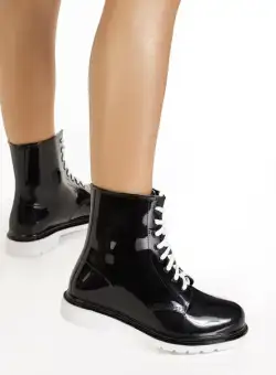 Ghete cauciuc negre Emmie V3