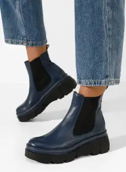 Ghete chelsea dama Avelyn navy