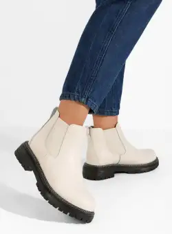 Ghete chelsea dama Ninas bej