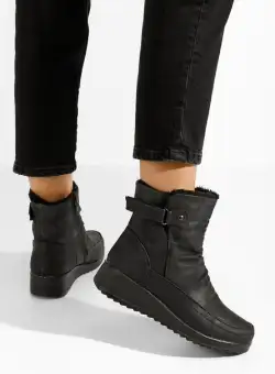 Ghete cu platforma Eunila negre