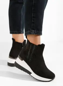 Ghete cu platforma Pacha negre