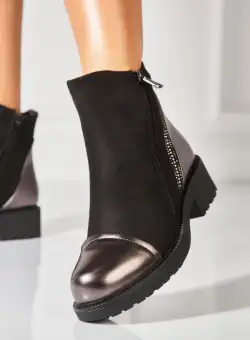 Ghete Dama Imblanite Bronz din Piele Ecologica Dochia3