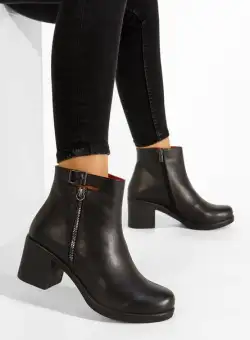 Ghete dama piele Mala negre