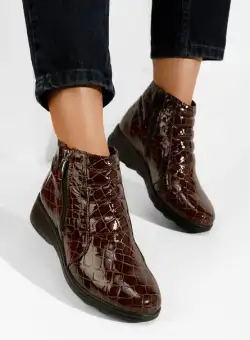 Ghete dama piele Soralia V3 maro