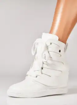 Ghete Dama Toamna Albe din Piele Ecologica Czarina