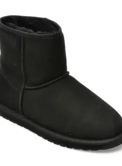 Ghete EMU negre, W10003, din piele naturala