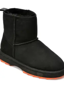 Ghete EMU negre, W12434, din piele intoarsa