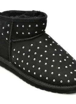 Ghete EMU negre, W12923, din piele intoarsa