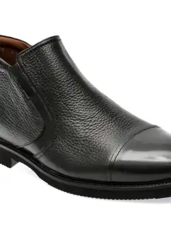 Ghete EPICA negre, 63818, din piele naturala