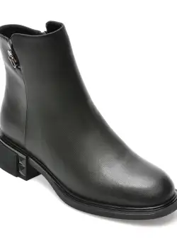 Ghete FLAVIA PASSINI negre, 312, din piele naturala