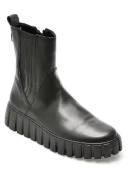 Ghete GABOR negre, 36481, din piele naturala