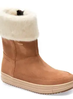 Ghete GEOX maro, J26CVB, din piele intoarsa