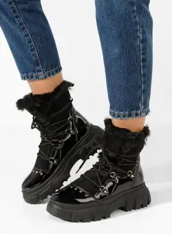 Ghete imblanite dama Salma negre