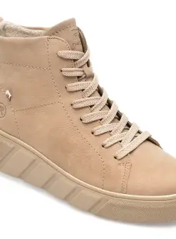 Ghete RIEKER bej, W0561, din nabuc