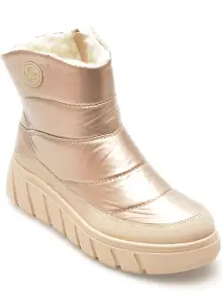 Ghete RIEKER roz, Y3552, din material textil