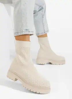 Ghete tip soseta Maleina bej